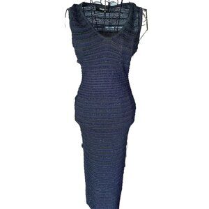DSQUARED2 Tight Midi Stretchy Black/Blue  Size S